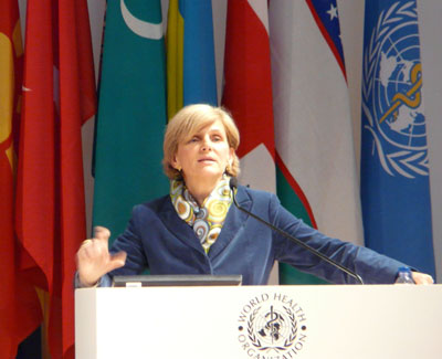 Мария Нейра, ВОЗ, Парма, Италия, министерская конференция по окружающей среде и охране здоровья, 10-12 марта 2010 г.