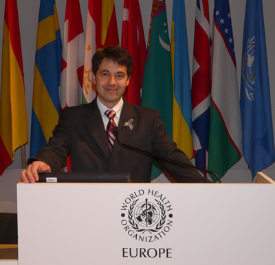 Петр Шаров на министерской конференции по окружающей среде и охране здоровья детей в г. Парма, Италия, 10-12 марта 2010 г.