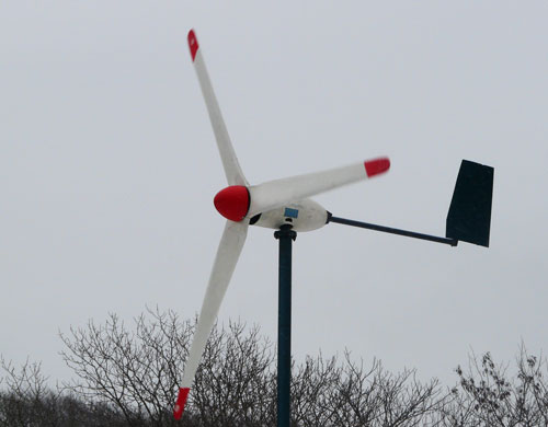 test wind power generator installed by the Far Eastern Environemtnal Health FUnd with support of Aquatoria 25 construction company